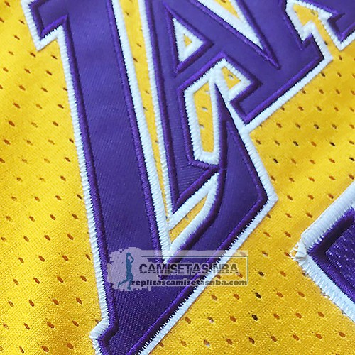 Camiseta Manga Corta Los Angeles Lakers Lebron James Amarillo